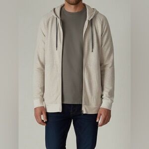 NWT American Rag Beige Hooded Cardigan, Full Zipper, Drawstring, Size Large